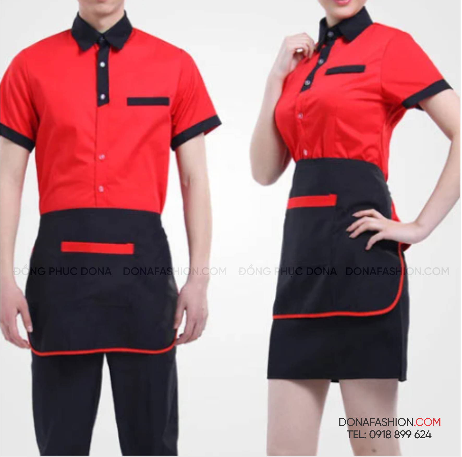 Tạp dề ngắn Mẫu 02