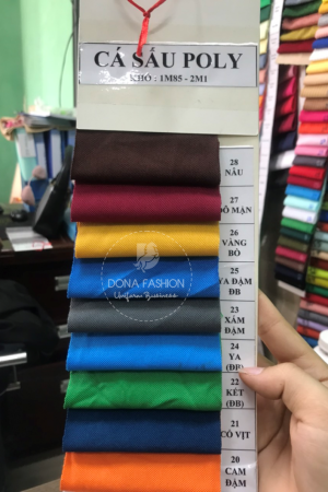 VẢI THUN CÁ SẤU POLY 4C