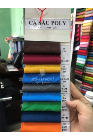 VẢI THUN CÁ SẤU POLY 4C