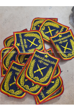 Thêu logo Quân đội nhân dân
