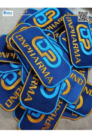 Thêu logo rời công ty dược, phân phối thuốc